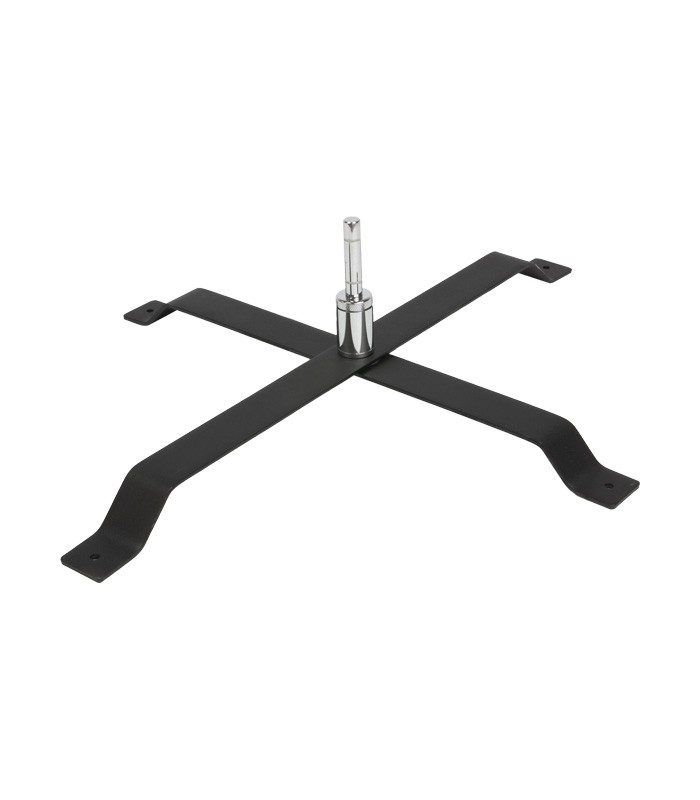 Economic Cross Base for Flagpoles - Black
