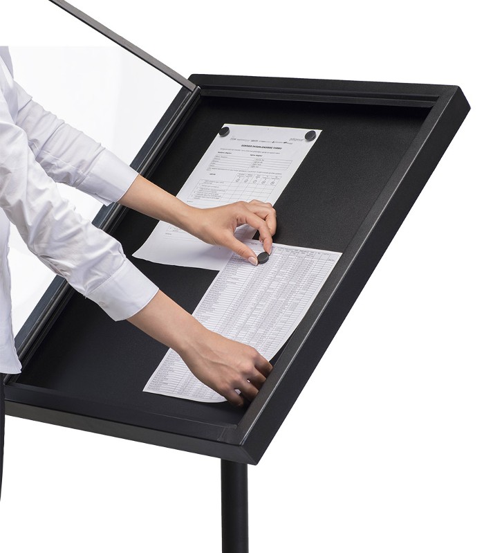 Restaurant Menu Board Livorno - A4x4, Matte Black