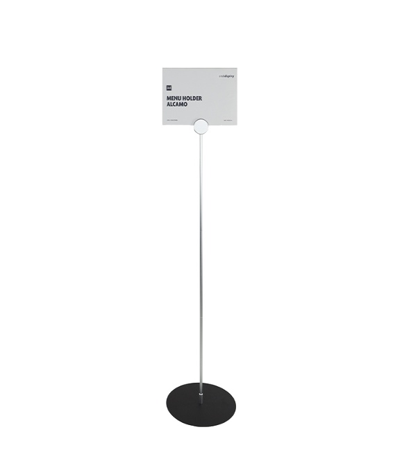 Alcamo Silver Stand Menu Holder