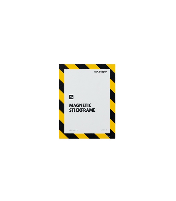 Sticky Frame Adhesive Frame with Magnet Stickframe A5 Black/Yellow