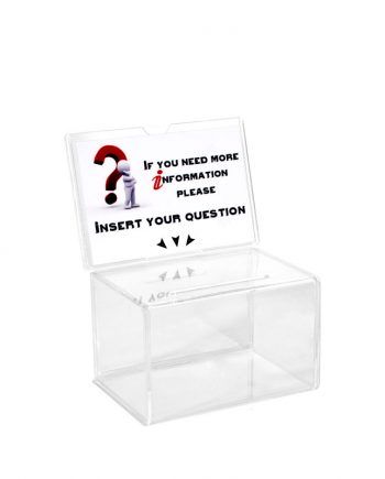 Transparent Ballot Box with Graphic Holder