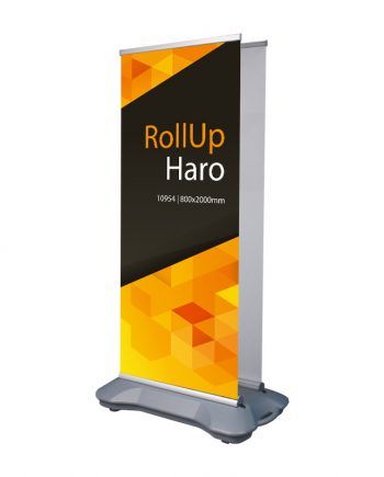 Roll-up banner doble cara haro